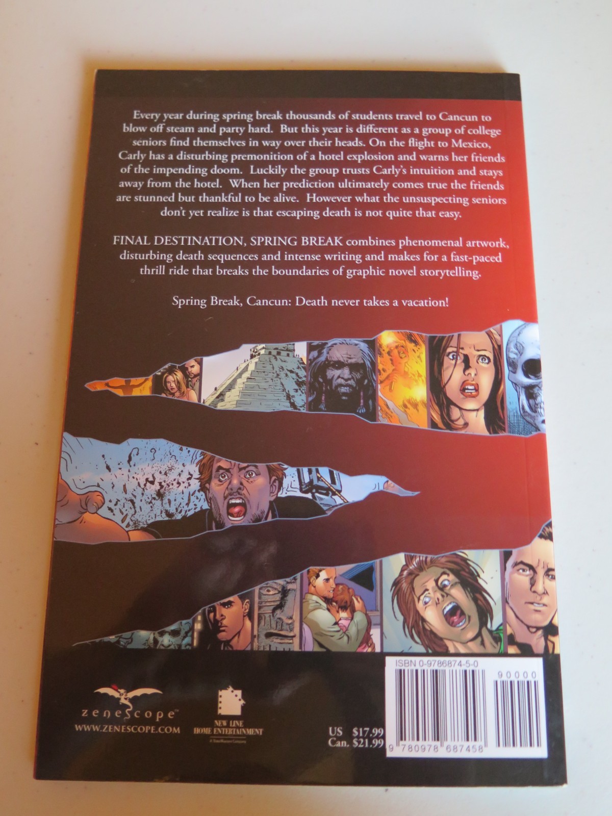 FINAL DESTINATION SPRING BREAK TPB ZENESCOPE COMICS VERY RARE OOP