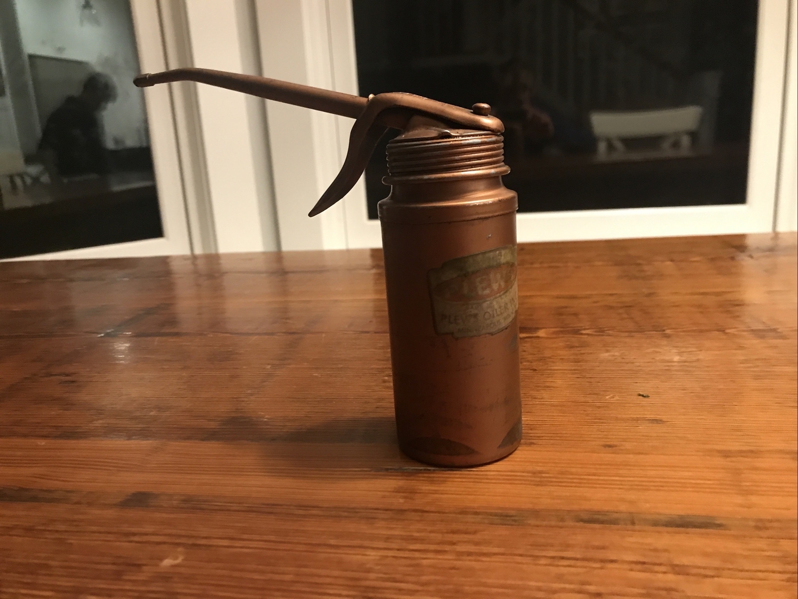 Vintage Plews Trigger Oiler Copper Made In USA Plews Oiler Inc. Minneapolis MN