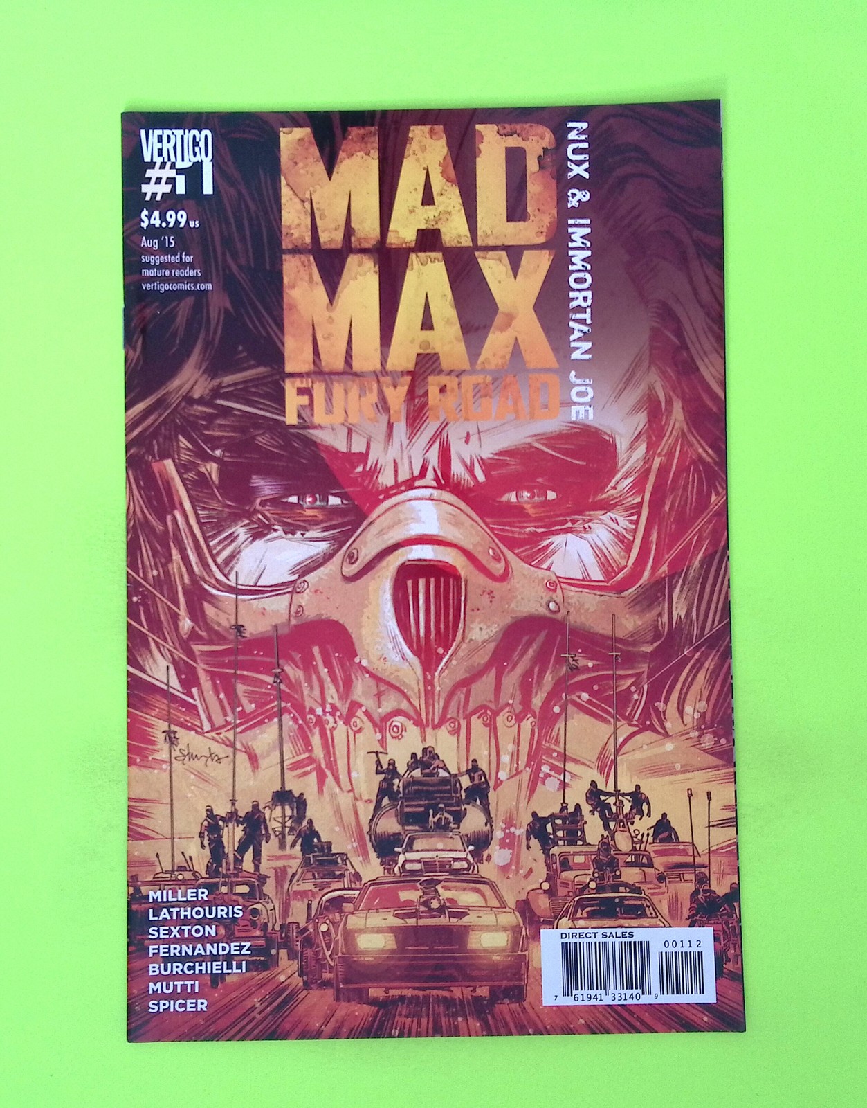 Mad Max Fury Road Nux & Immortan Joe #1-2nd print One-Shot 2015 Vertigo RY49-182