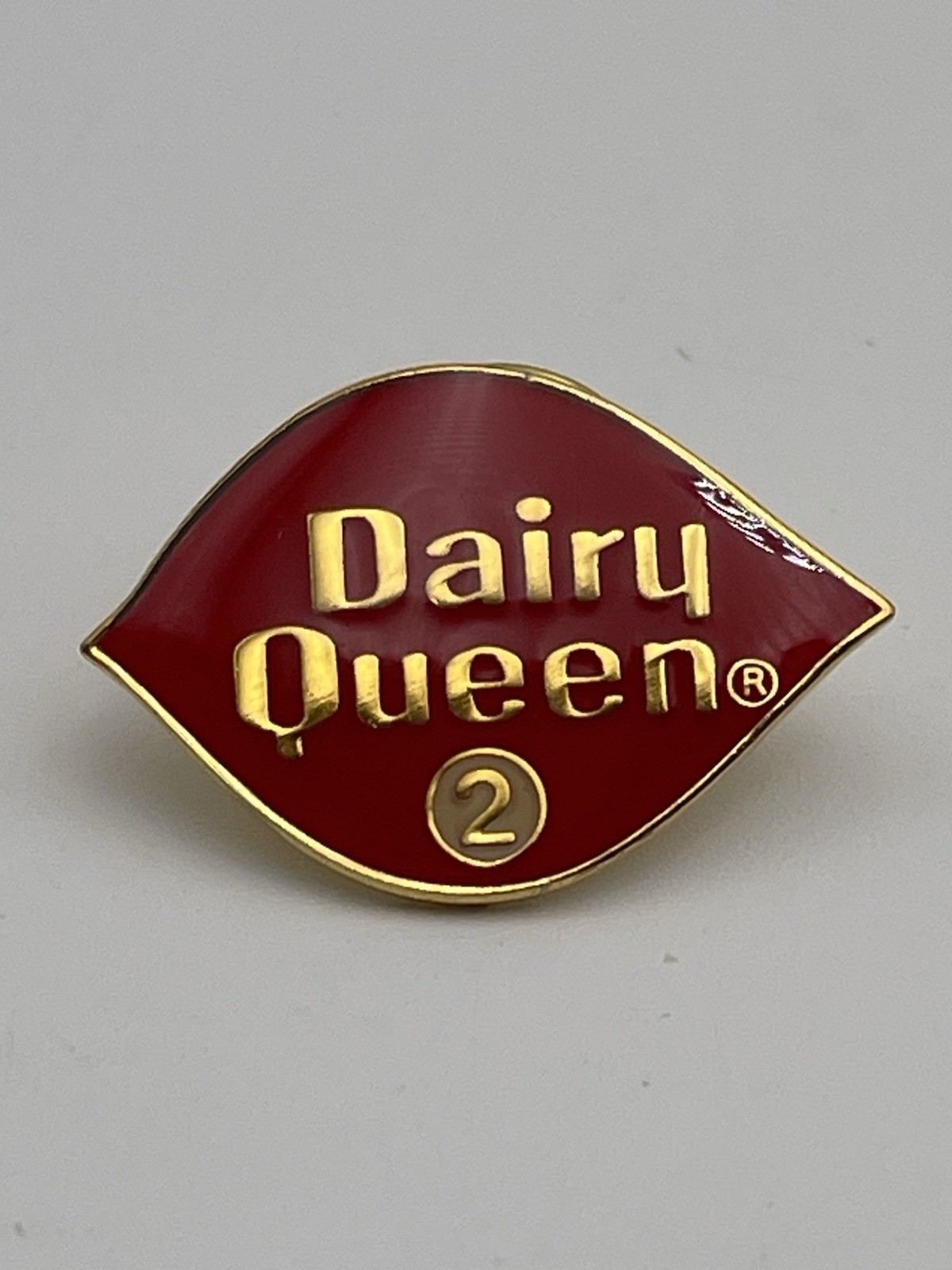 Dairy Queen 2 Year Service Employee Pin Vintage Enamel DQ Award NEW