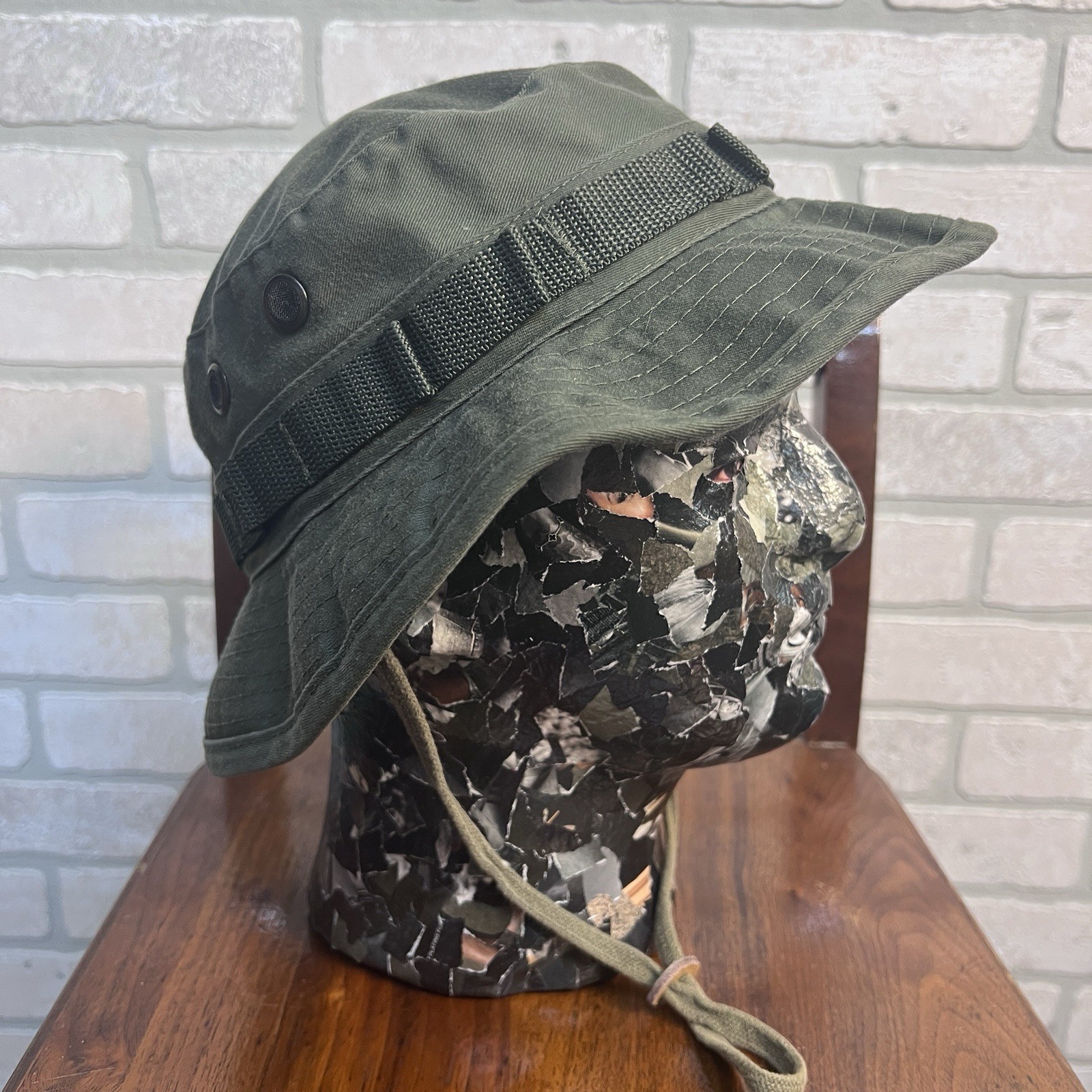 Sun Hot Weather Type II Militaria Boonie Hat Size 7 1/2 Cotton Polyester Fishing