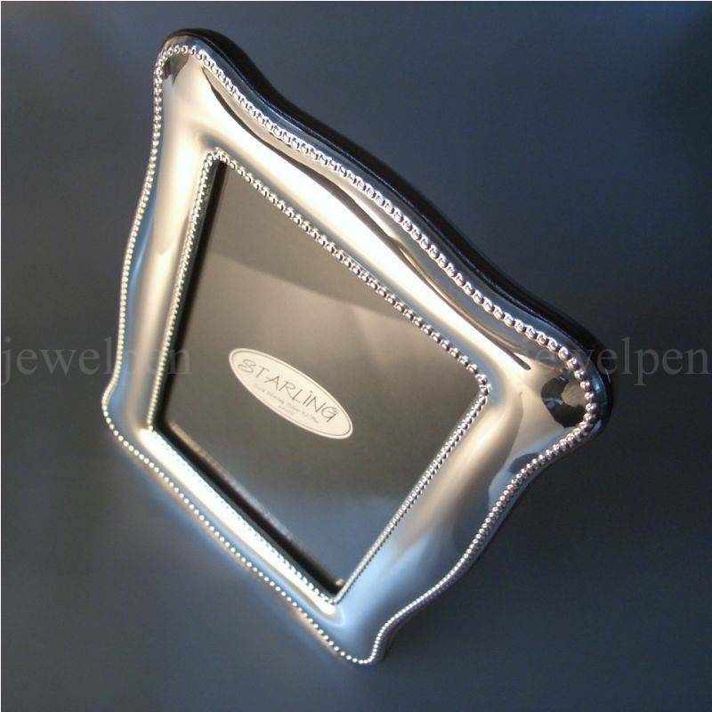 Chippendale Double Pearl Edge – Solid 925 Sterling Silver with Mahogany (V1)