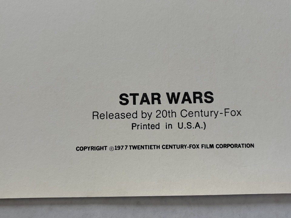 STAR WARS original 1977 large 20×30 PHOTOBUSTA lobby card movie poster