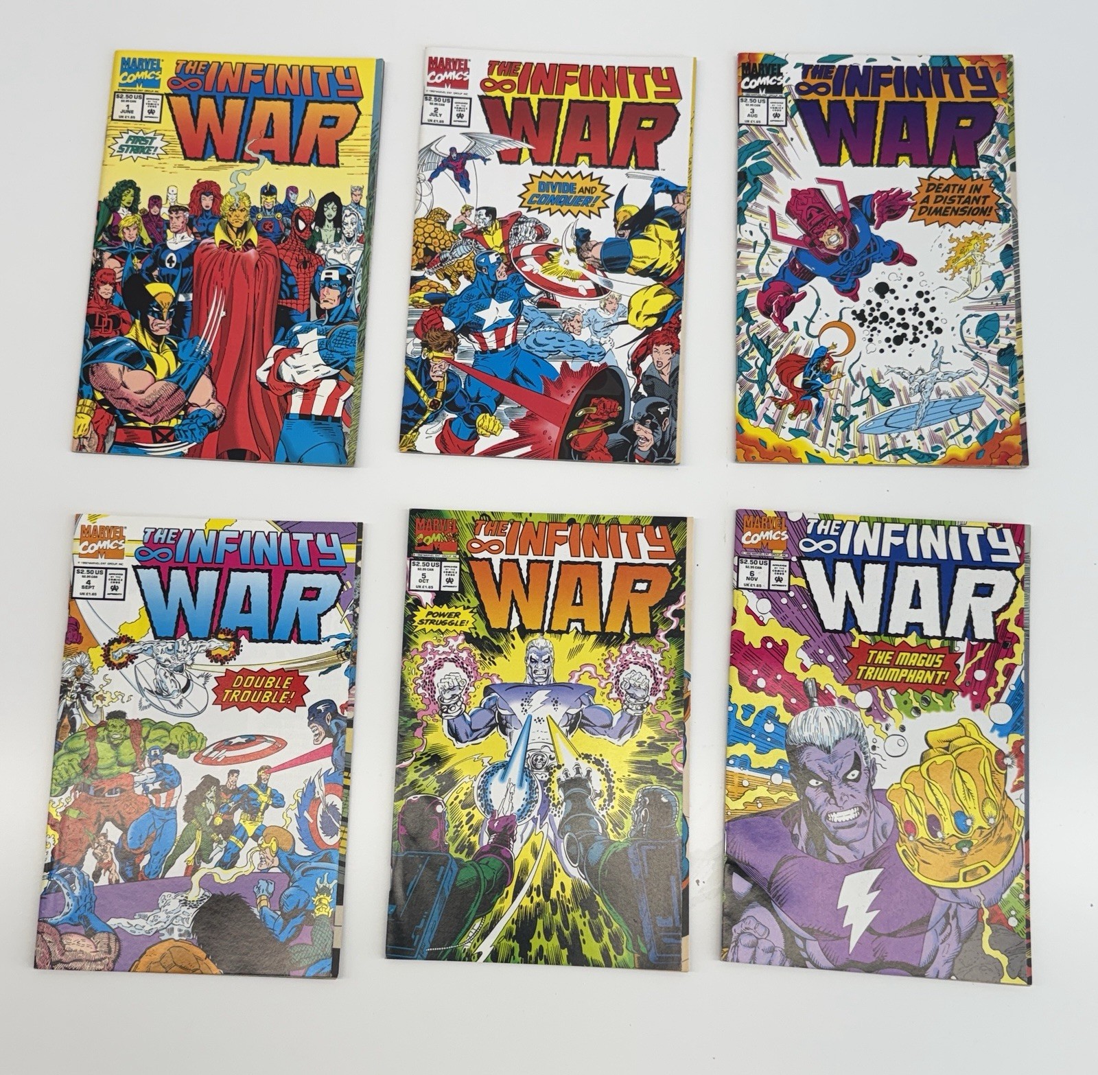The Infinity War #1 – #6 Complete Series (1992) Marvel Comics – Excellent