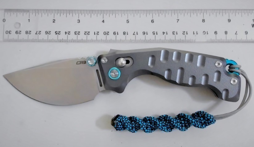 NEW CJRB Doubletap V2 Gray 7075-T6 Aluminum, D2 Stonewash. J1970-GAL + Lanyard