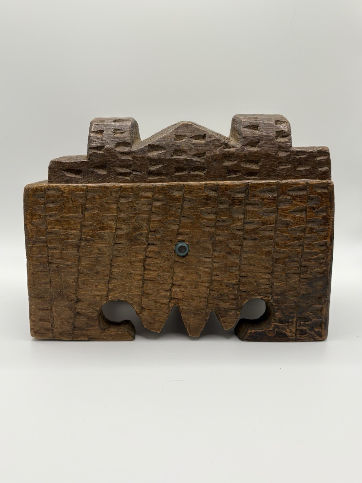 Antique Indian Hand-Carved Ritual Stash Box – Secret Sliding Lid – 1930s – 1950s