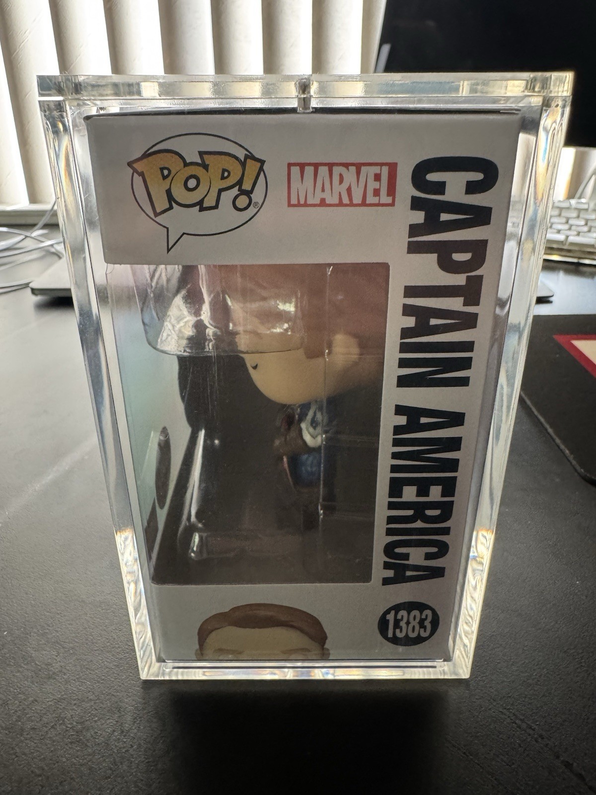 Funko Pop Captain America Upper Deck Exclusive Infinity 1383 Limited Glow Chase