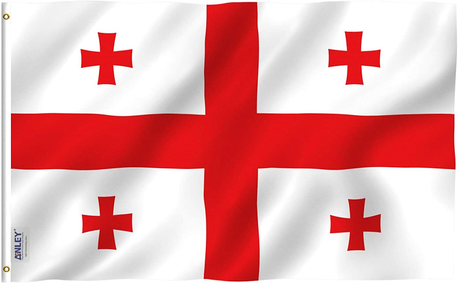 Anley Fly Breeze 3×5 Feet Georgia Flag – Republic of Georgia Flags Polyester