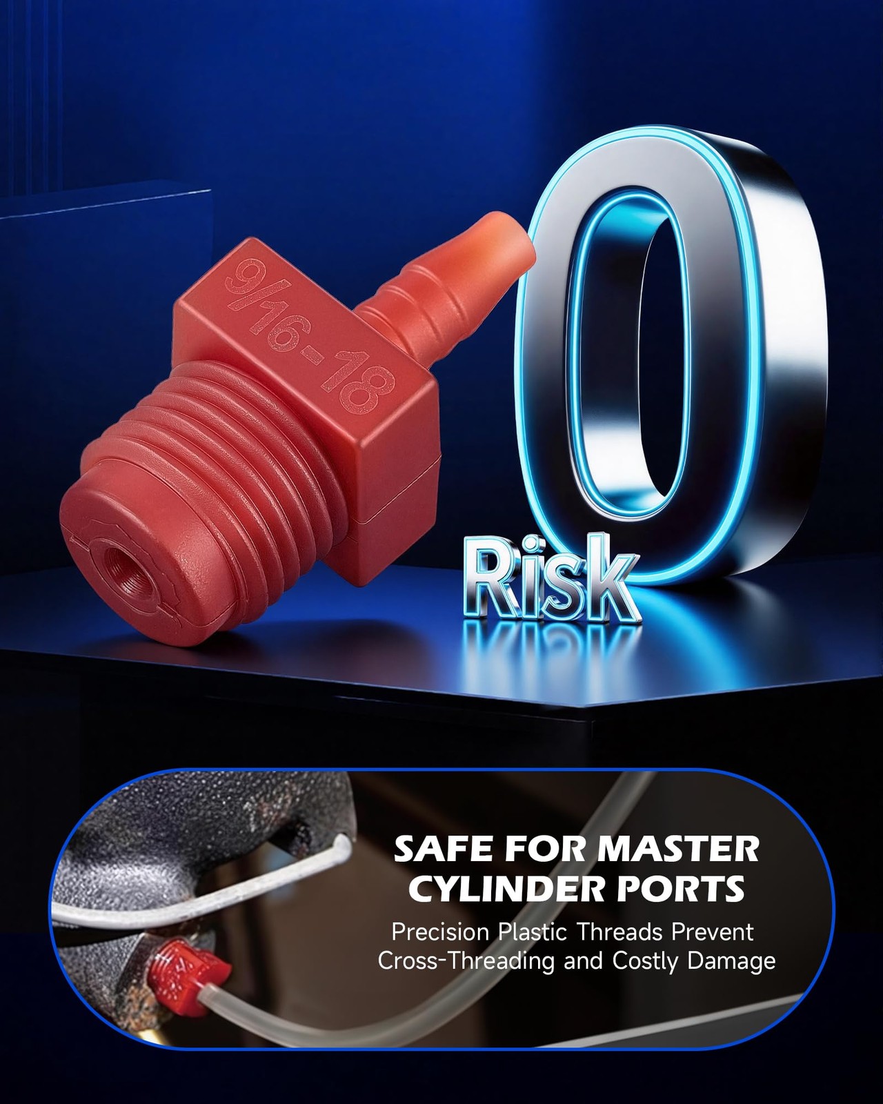 Master Cylinder Bleeder Kit Compatible with 14151, 31pc Complete Brake Bleeder