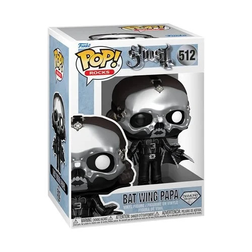 Funko POP! Ghost Bat Wing Papa Emeritus Diamond Glitter Figure 512 + Protector