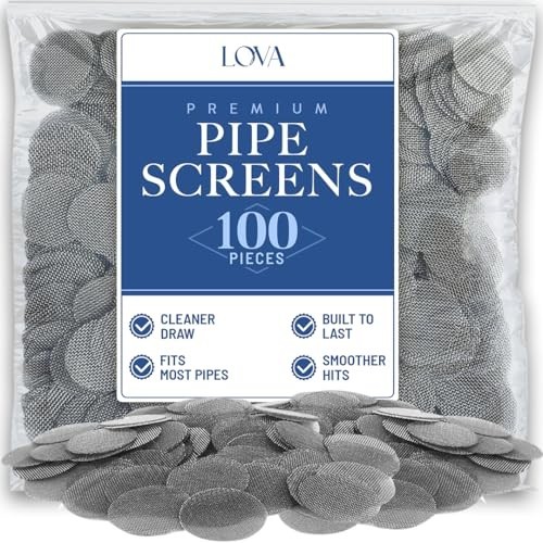 100 Pcs Pipe Screens Stainless Steel Screen Filter for Pipe 3/4 Mesh Pipe Filter