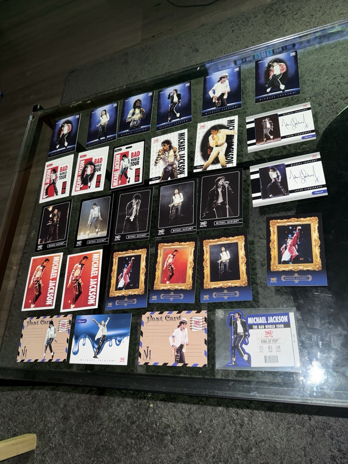 2025 Keepsake Michael Jackson BAD World Tour Lot Of 28 Insert/Short Print Cards