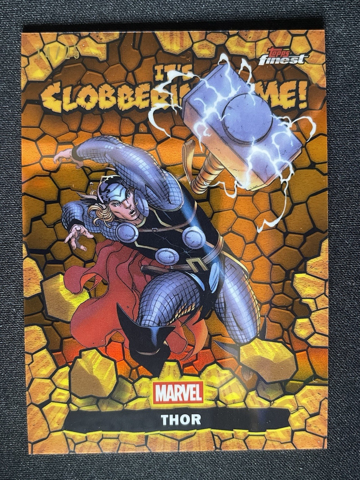 2026 Topps Finest Fantastic Four Thor Clobberin Time Orange 14/25 #CT-20