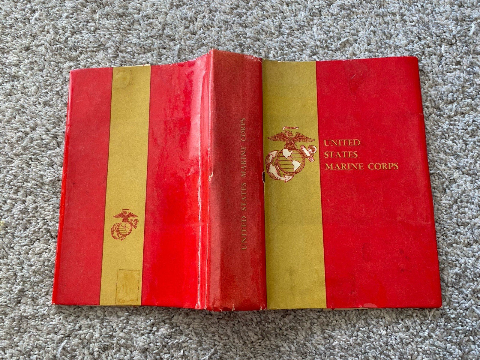 Vintage United States Marine Corps Book Cover Promotional Dust jacket 50s 60s