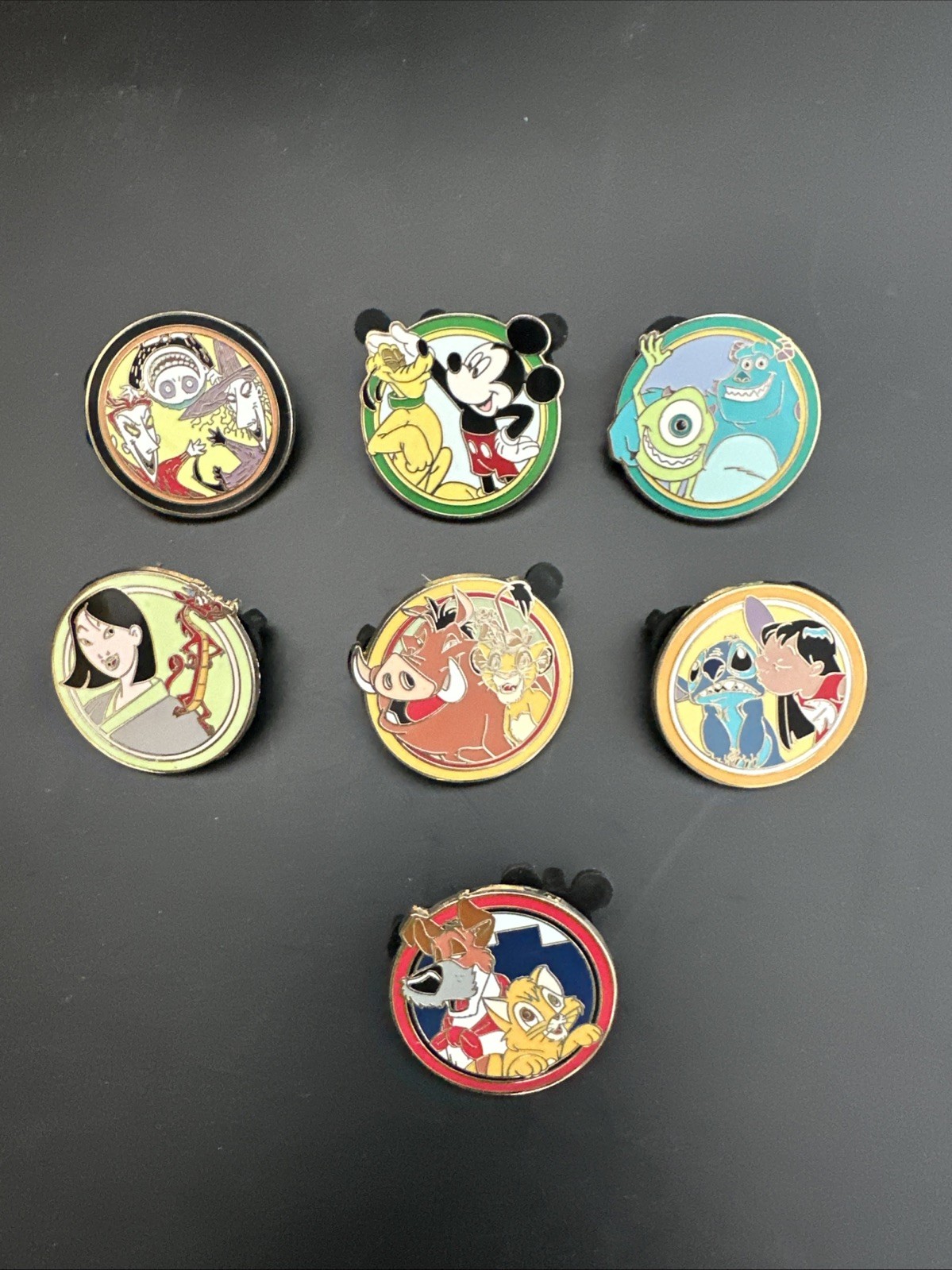 Disney Pin set of 7 Best Friends Collection 2012