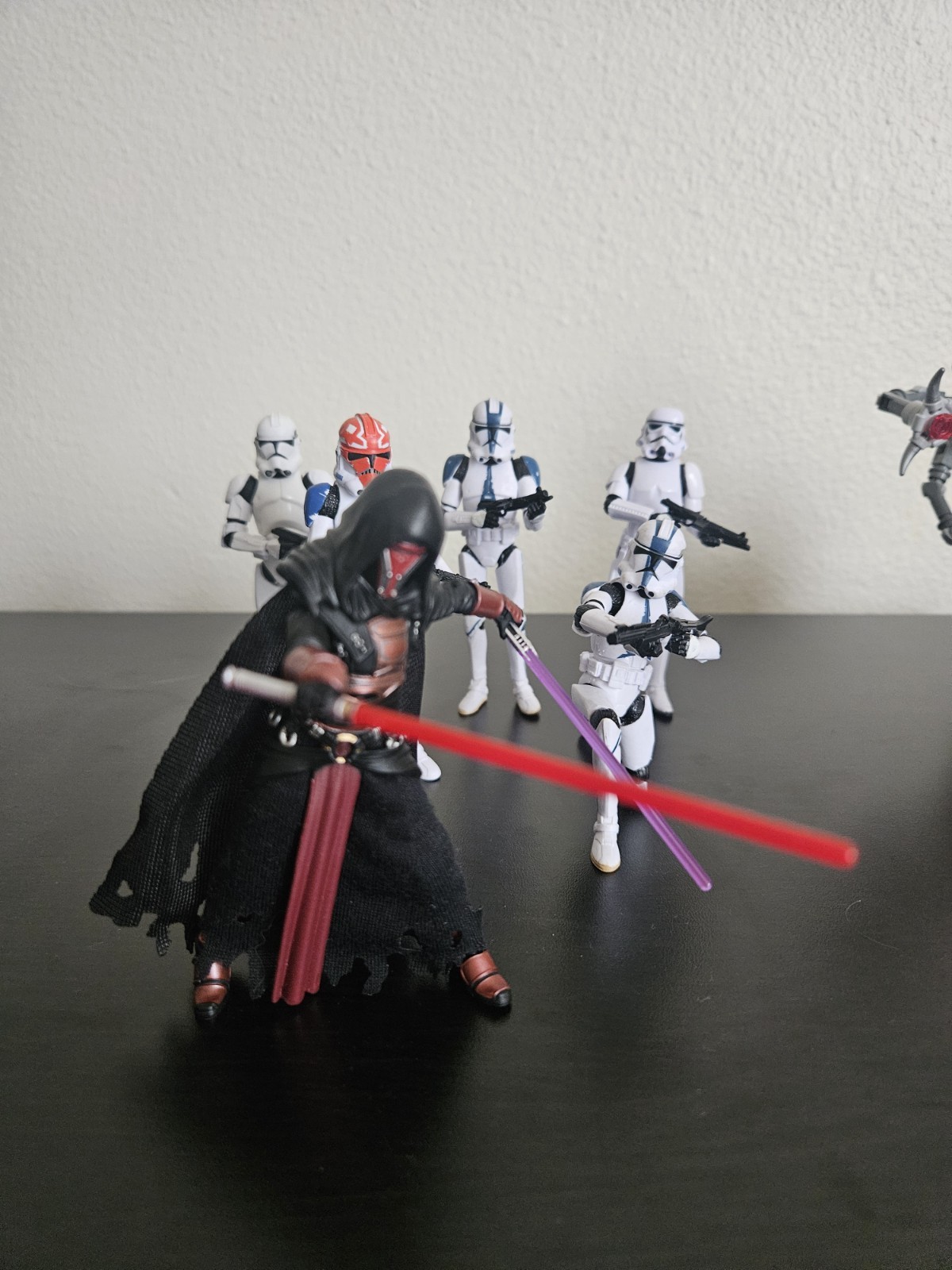 Star Wars Clone Trooper Action Figure Lot With Revan 3.75″