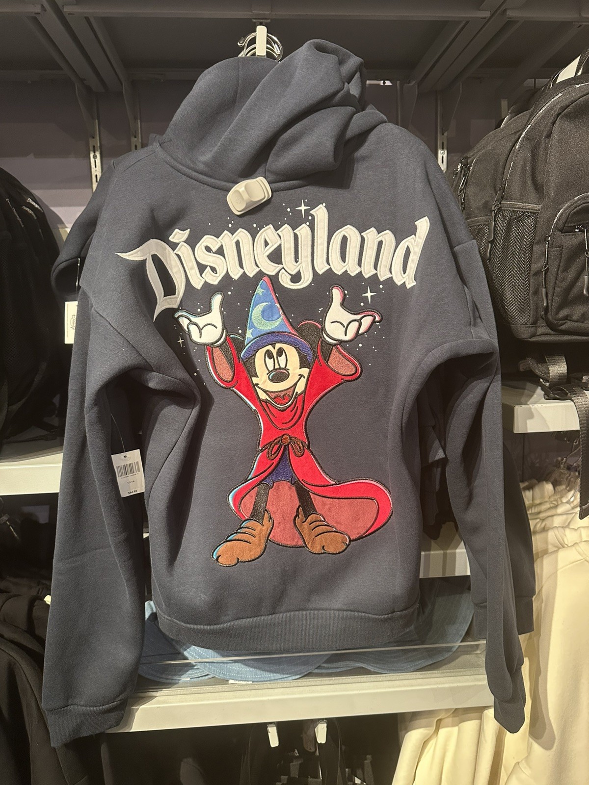 Disneyland Sorcerer Mickey Hoodie Navy | Fantasia Mickey S, M, L, XL, 2XL, 3XL