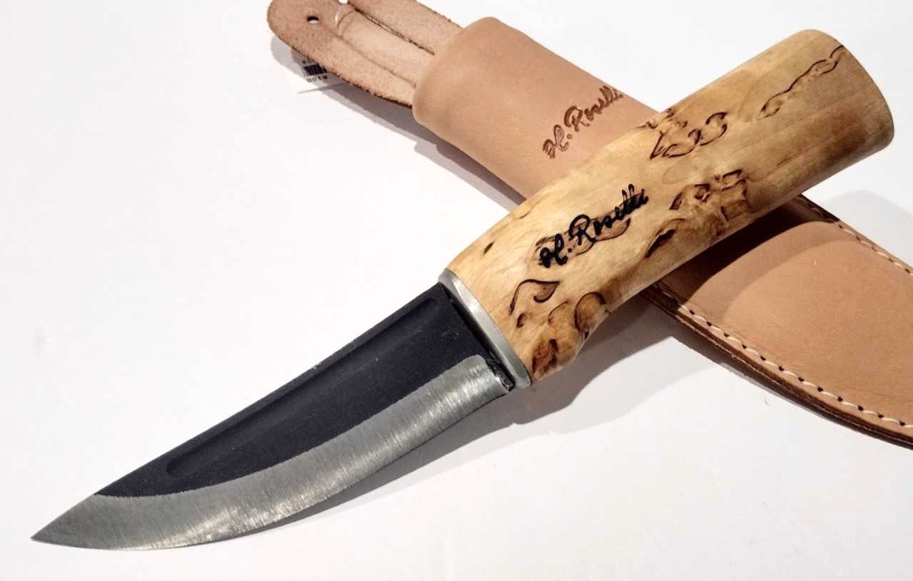 Roselli Hand Made In Harmoinen Finland Carbon Steel R100 Hunter Knife Sheath