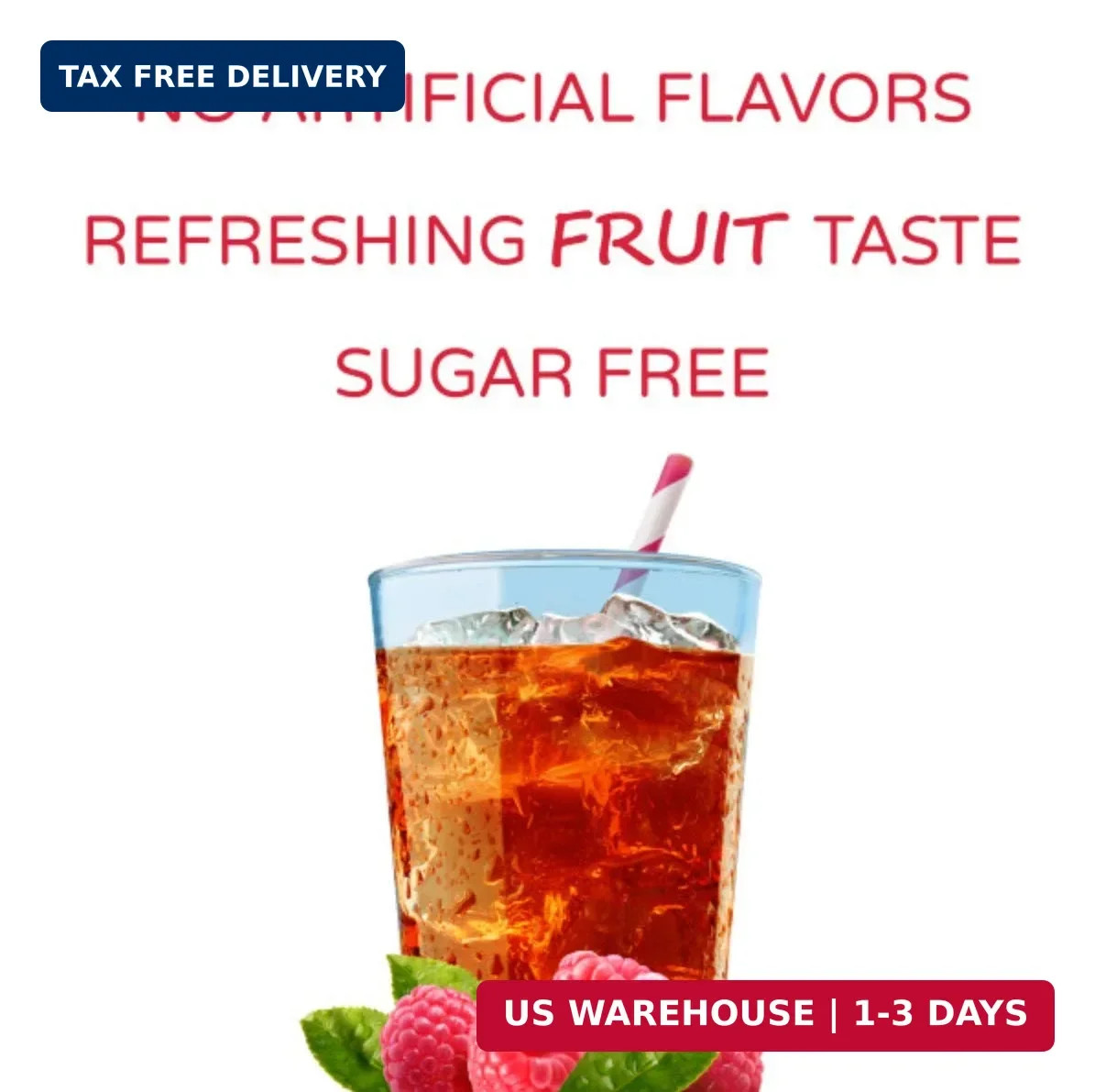 Crystal Light Sugar-Free Raspberry Ice Drink Mix (10 On-the-Go Packets)