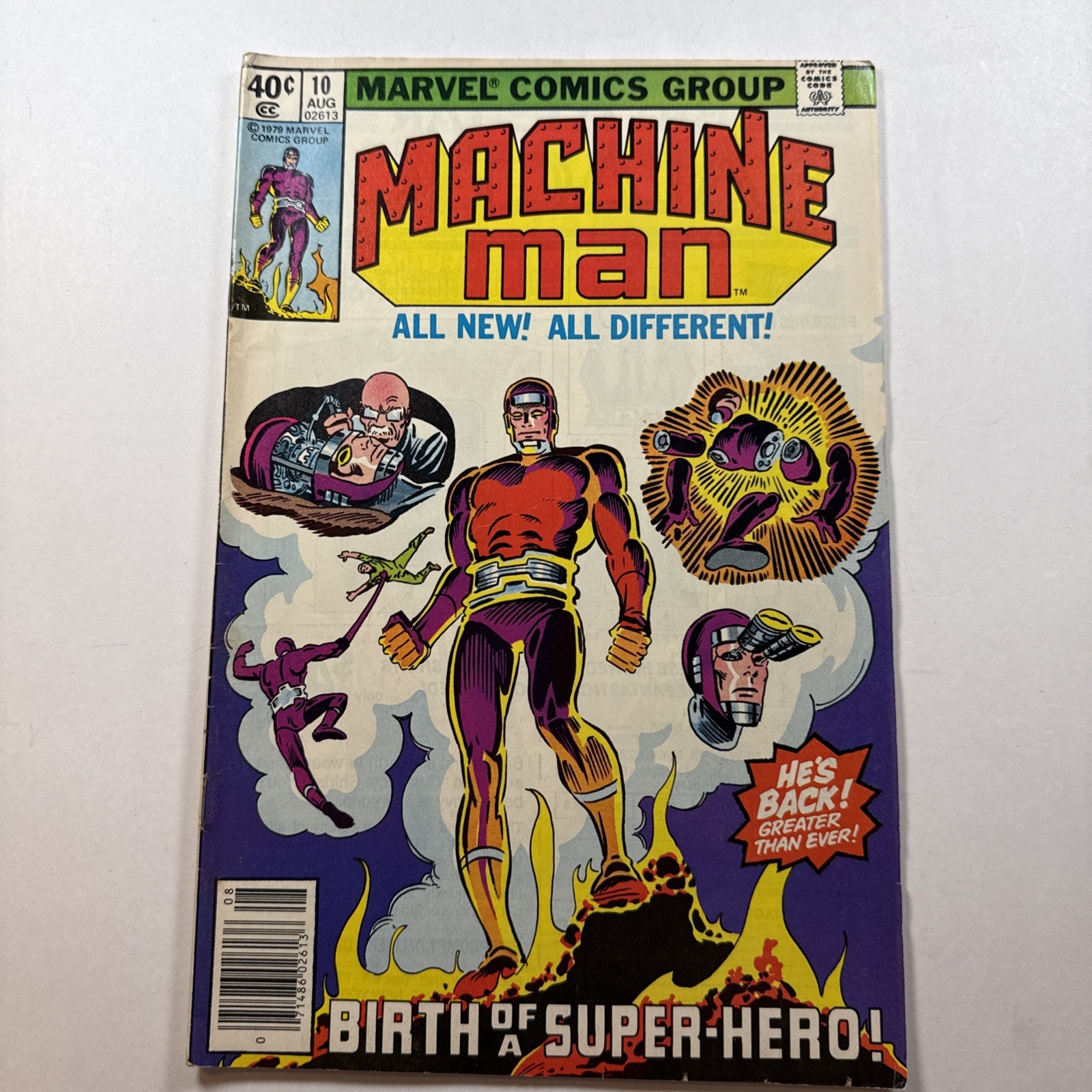 Machine Man #10 Vol. 1 ~ 1979 ~ Marvel Comics ~ He’s Back!! Greater Than Ever!