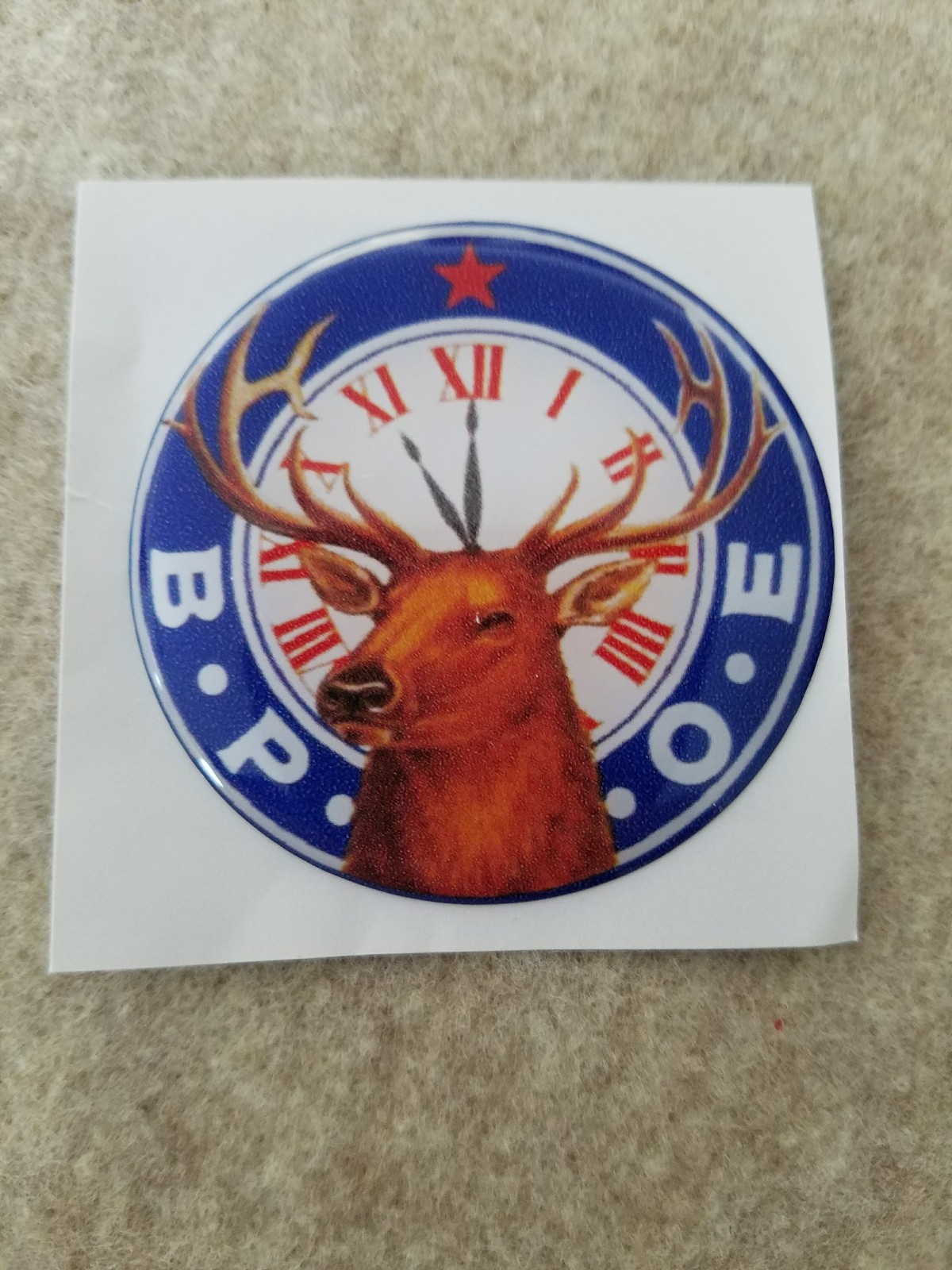 FULL COLOR 2″ INCH EPOXY DOME CAR DECAL STICKER EMBLEM FOR BPOE ELKS LODGE CLUB