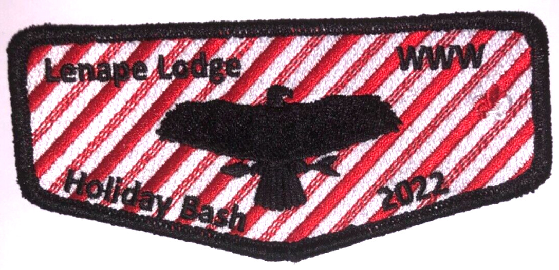 Lenape Lodge # 8 2022 Holiday Bash Fundraising OA Flap – MINT