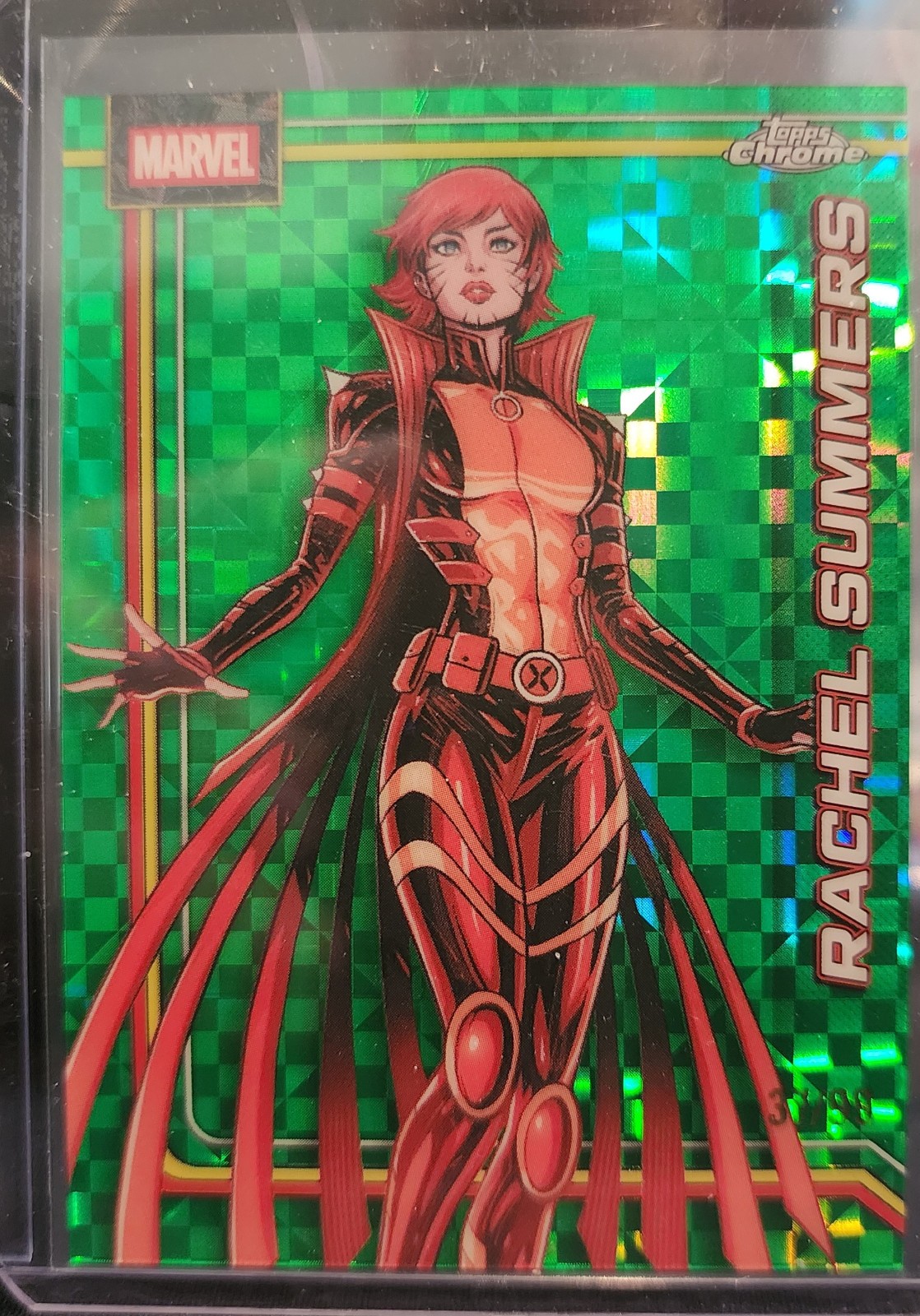2026 Topps Chrome Marvel Rachel Summers #141 Green Geometric Refractor /99