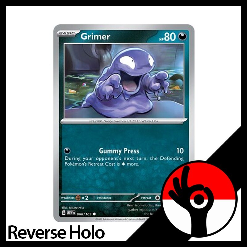 Pokemon TCG: Scarlet & Violet 151 – Reverse Holo – 088/165 – Grimer