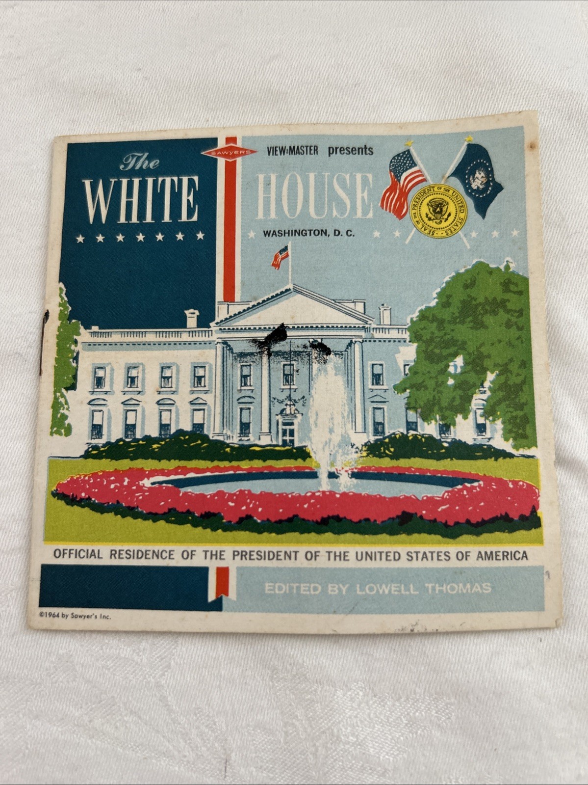 1964 View Master Booklet Sawyers View Masters Presents The White House