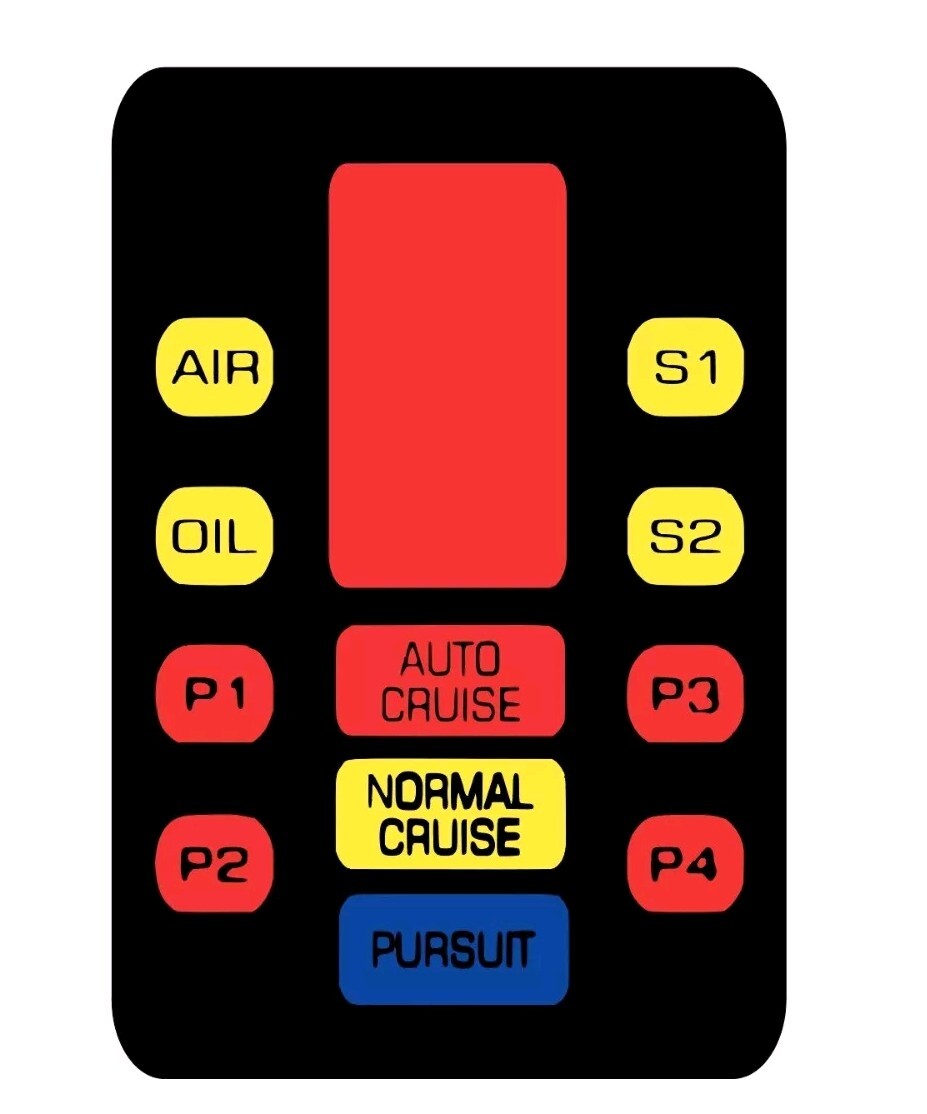 KNIGHT INDUSTRIES Multi Color Voice Box Sticker • Knight Rider • KITT Custom 4×6