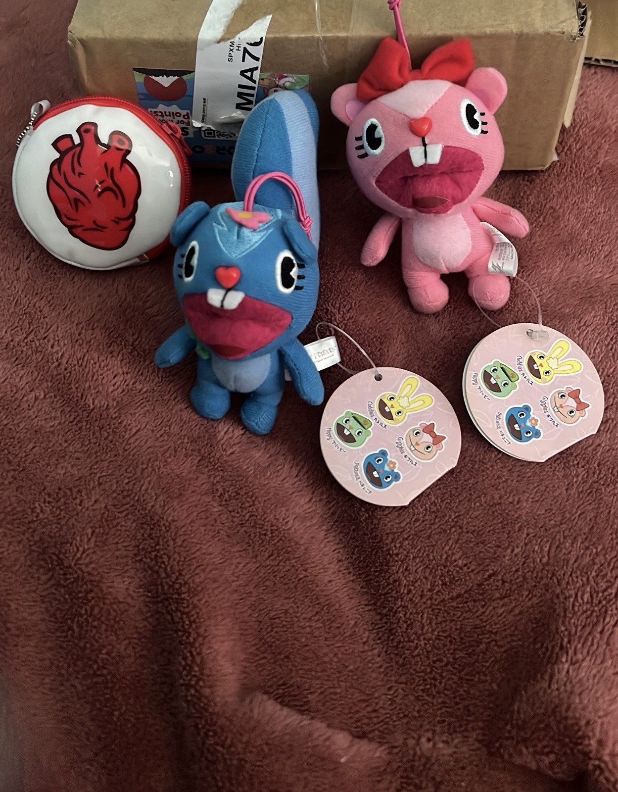 Happy Tree Friends Very Rare Plush And Pouch