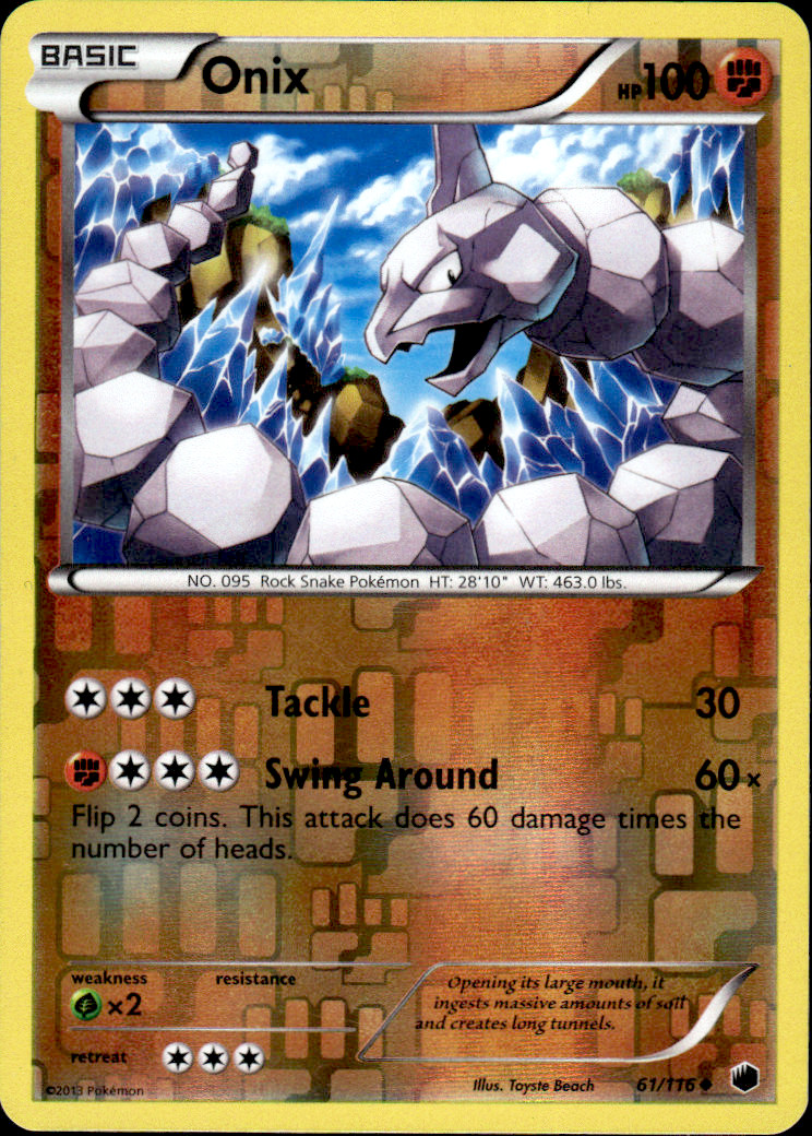 Onix Reverse Holo Plasma Freeze 61/116 Toyste Beach