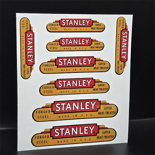 DECALS for Vintage STANLEY Axe/Hatchet, 2 Inch, 2.5 & 3 Inch, Vinyl STICKERS