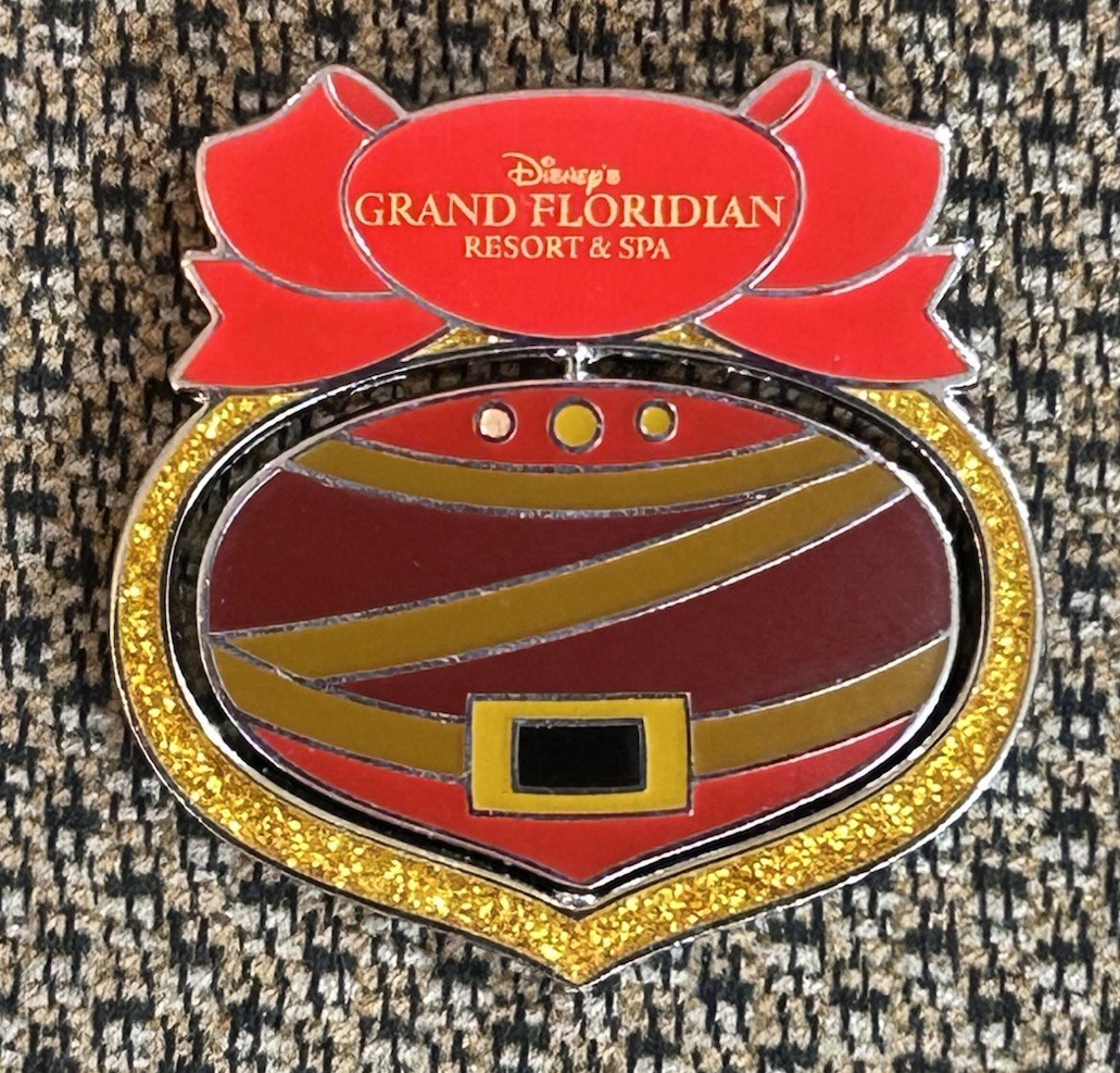 Disney Happy Holidays 2022 Grand Floridian Resort Beauty & The Beast Gaston Pin