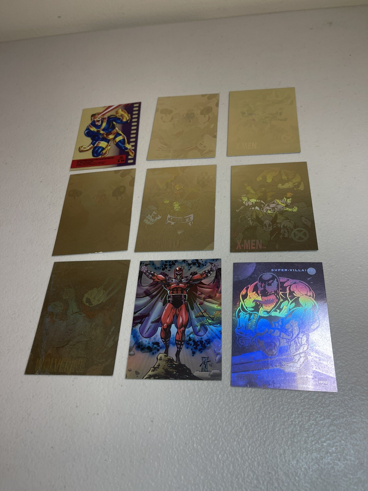 1992 Impel Marvel Universe Hologram Insert Card Lot Of 9 Rare