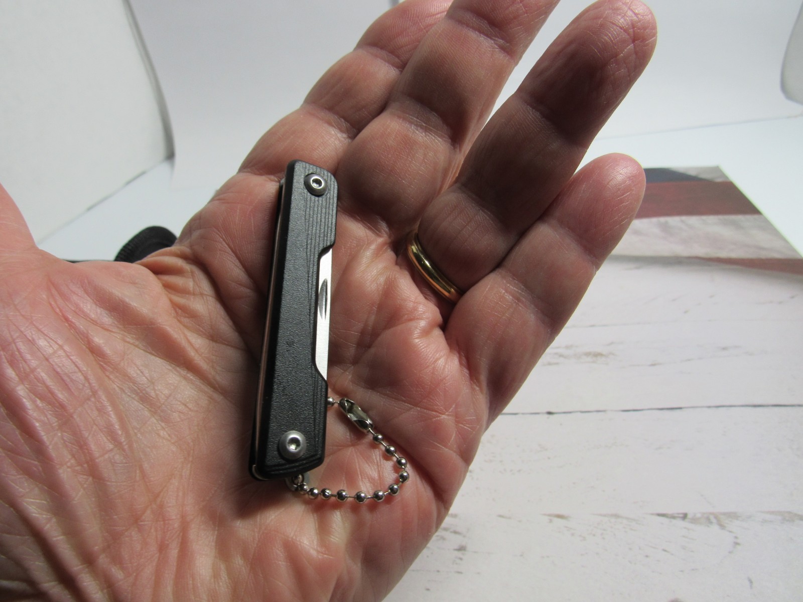 Mini Keychain Pocket Knife 6 Functions with Fully Serrated Saw Blade- Limited
