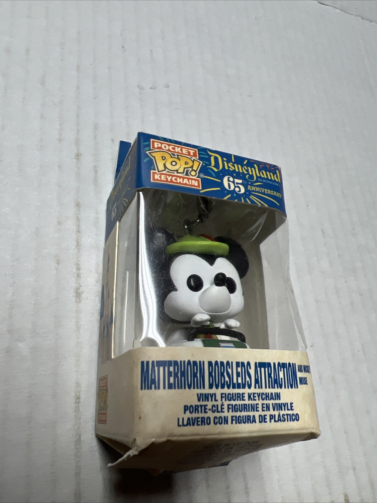 Funko Pop! Pocket Keychain MICKEY MOUSE Matterhorn Bobsleds Disneyland 65th Anni