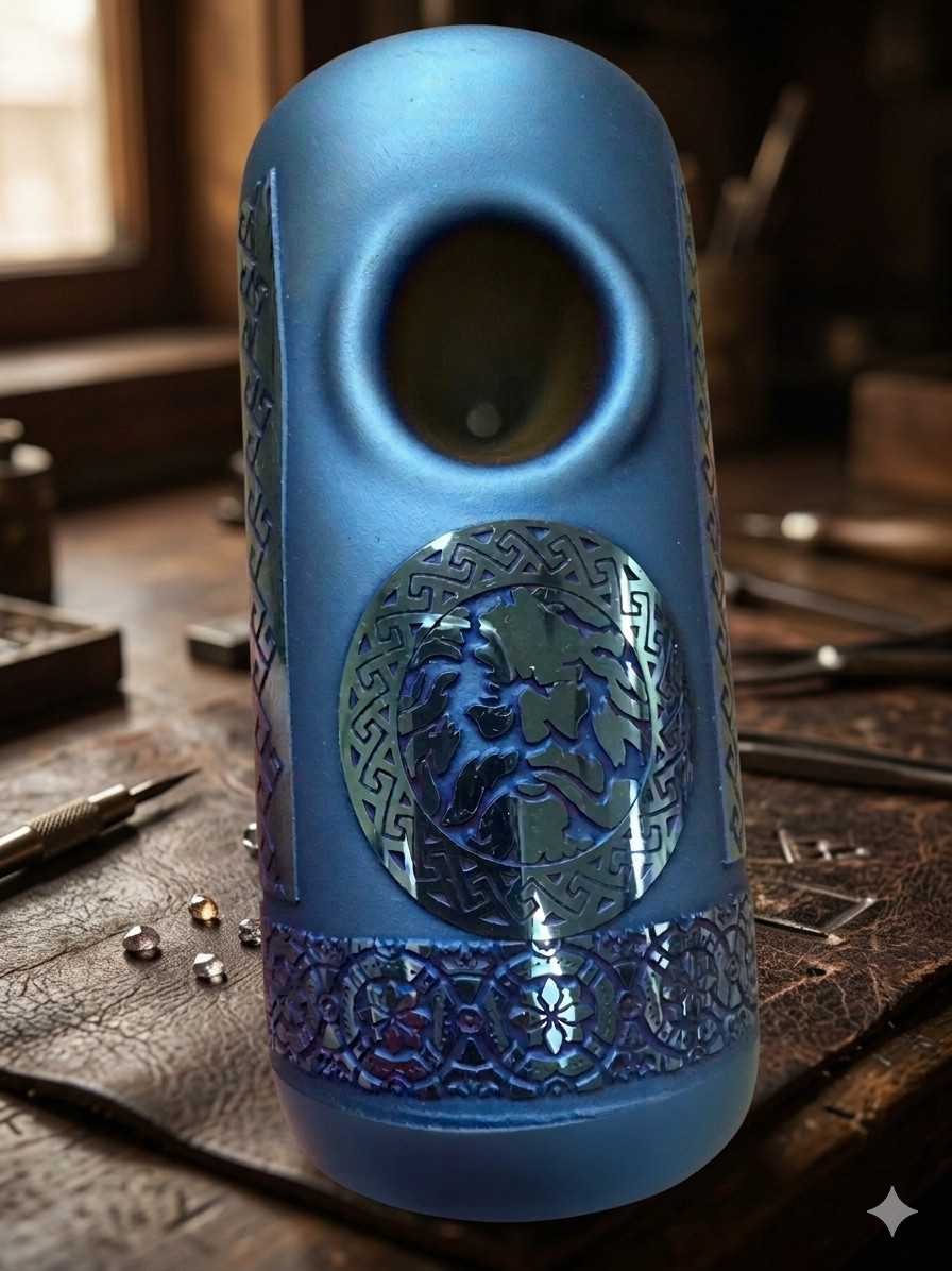 Thick Heavy Pipe One Hitter Steam Roller Glass Chillum Smoking Pipe