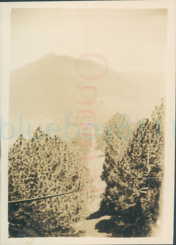 1929 photo Murree Hills Cable railway NW British India Pakistan 3.3×2.3″