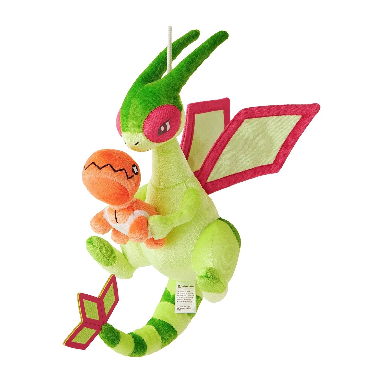 NEW! Pokemon Center Soaring Dreams Flygon & Trapinch Plush Toy Set 11.8″H
