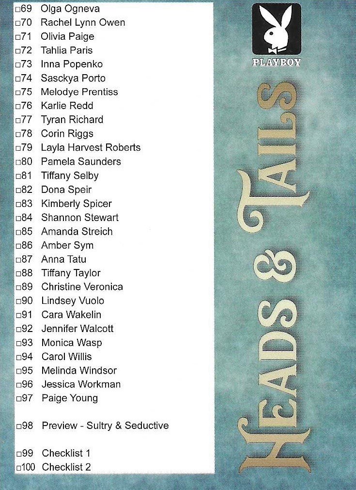 Playboy Heads & Tails Corin Riggs #78