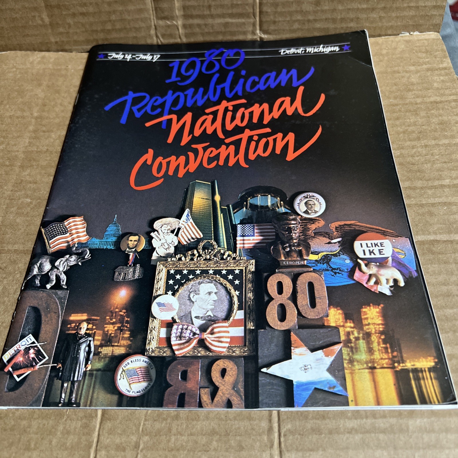 Original 1980 Republican National Convention Official Program (Not Reproduction)