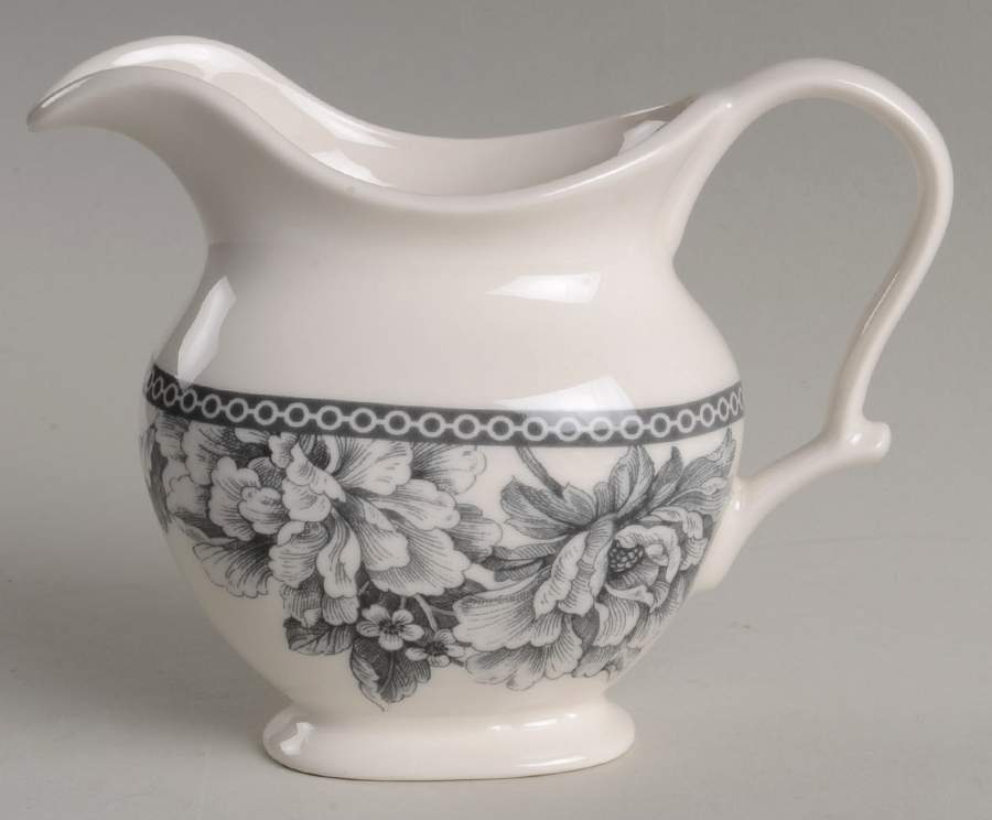 222 Fifth Adelaide Grey and White Creamer 10410939