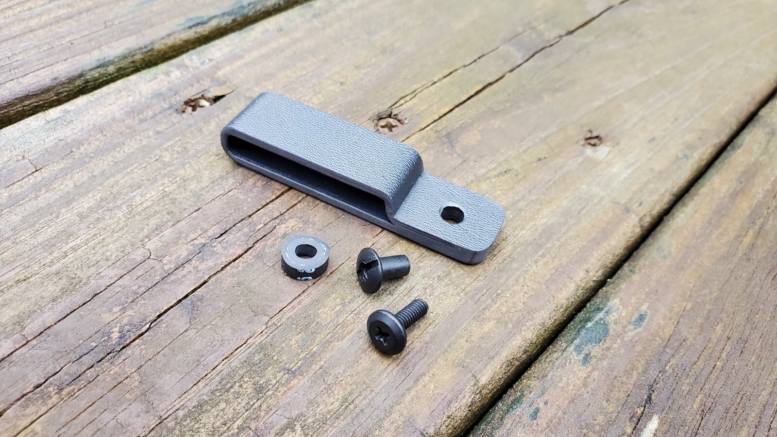 Kydex Belt attachment 1.75″ Flat loop, (BK)