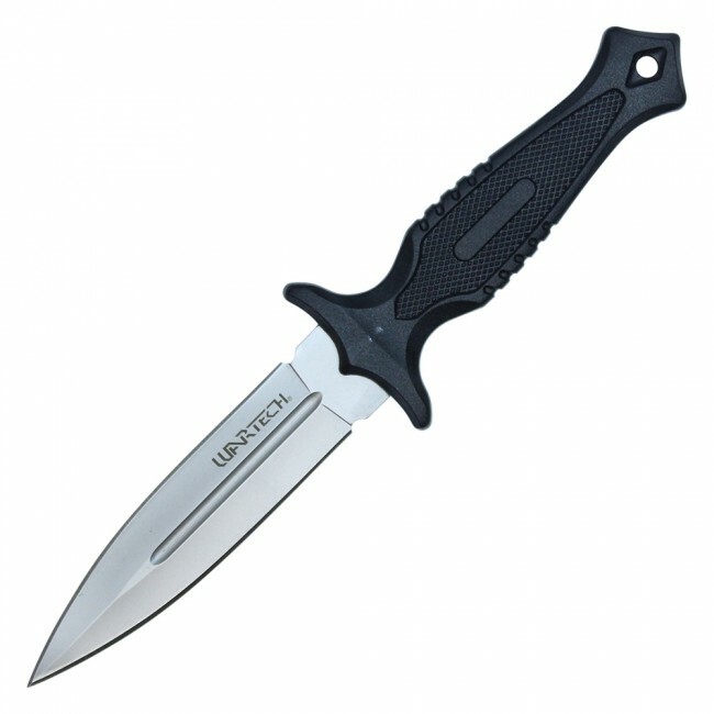 Horizontal Conceal Carry Double Edge Dagger Fixed Blade Hunting Knife EDC Sheath