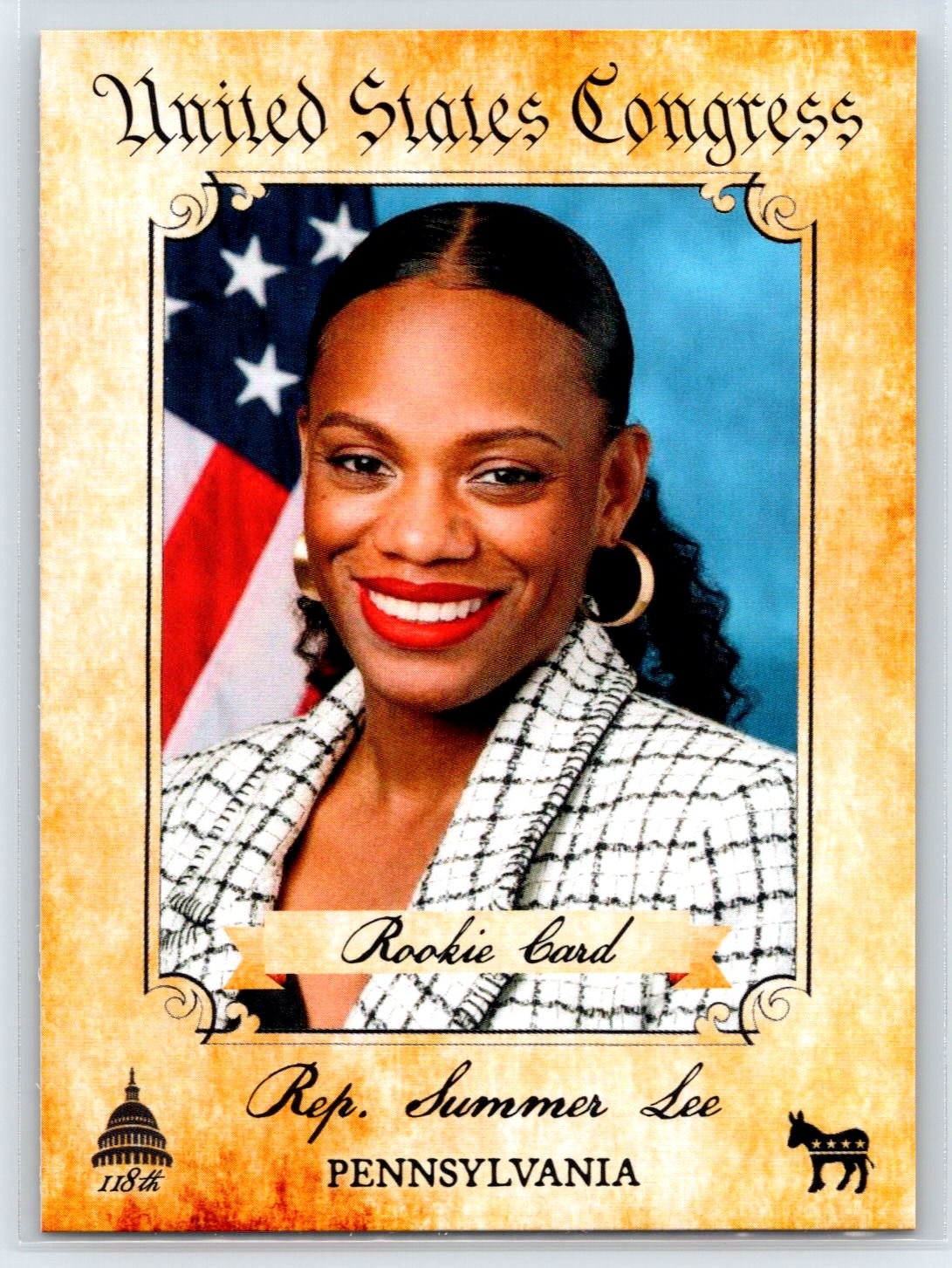 2024 Fascinating Cards 118th US Congress Summer Lee Rookie Pennsylvania RC #436