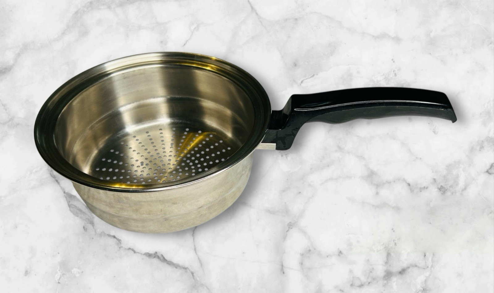 Pluramelt Flavorseal by Cory Stainless Steel Strainer / Steamer 302 18-8 EUC