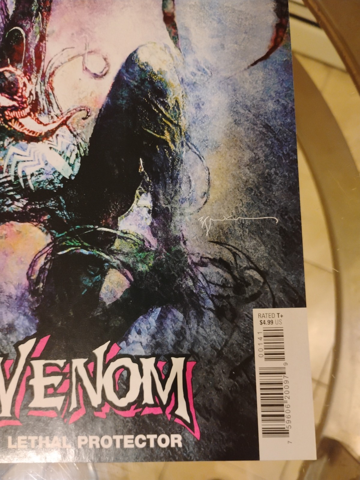 Venom: Lethal Protector #1 Cover D Bill Sienkiewicz Variant (Marvel 2022)