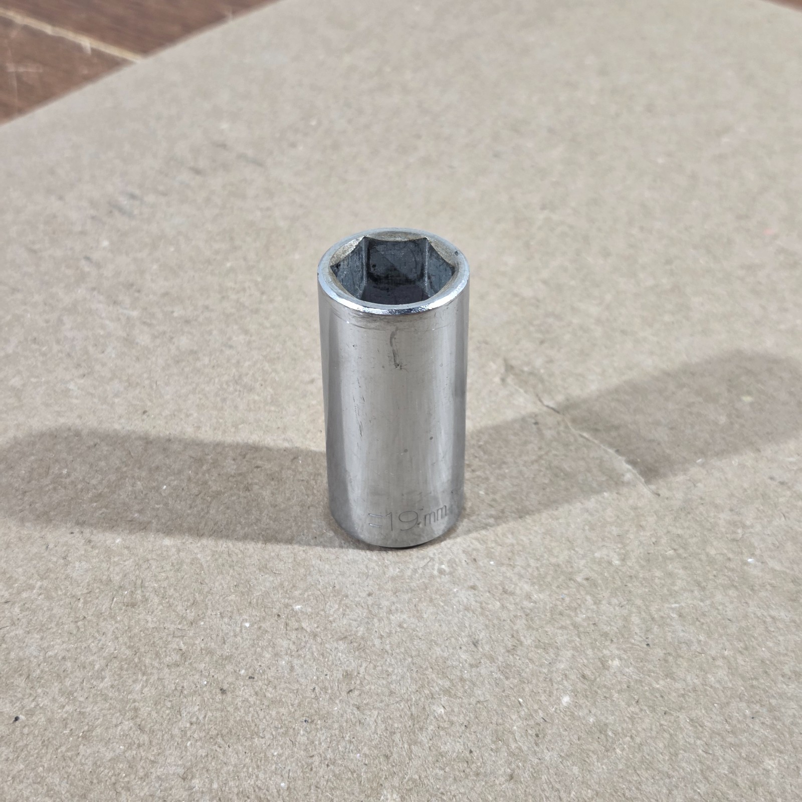 Vintage Stanley 19mm deep Socket 3/8″ drive 6pt 86-329 USA