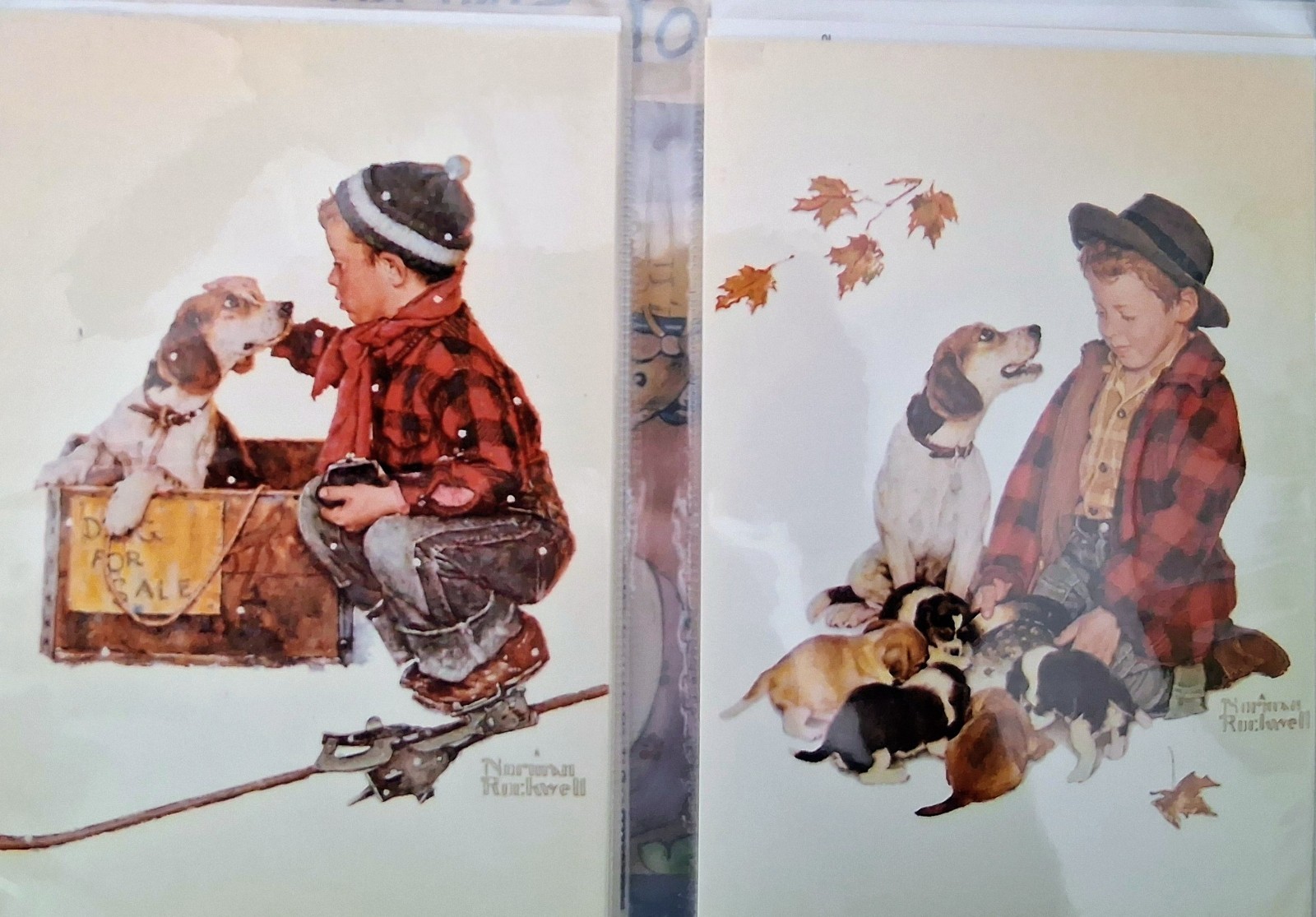 130+/- Postcards USPS Stamps: Santas w/Postage, 50 States in Album, Sleeves
